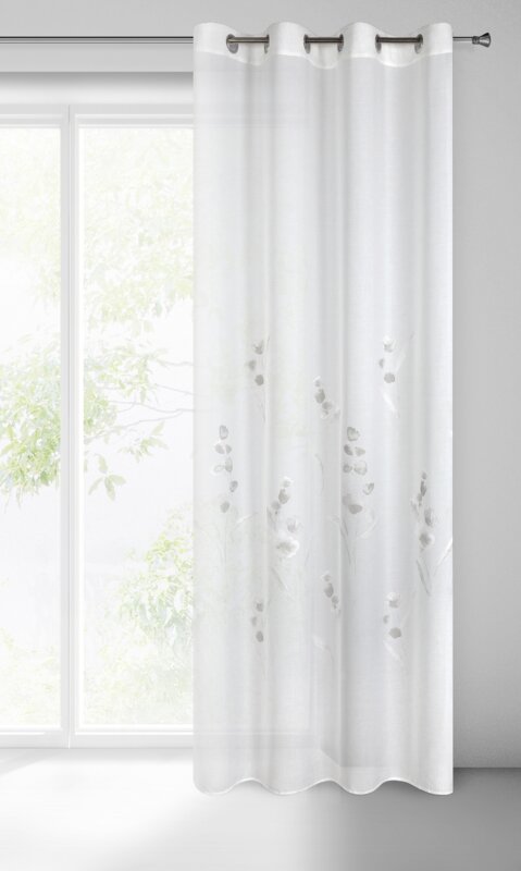 Firana gotowa Isabel biała 140 x 250 cm – rozprasza światło
