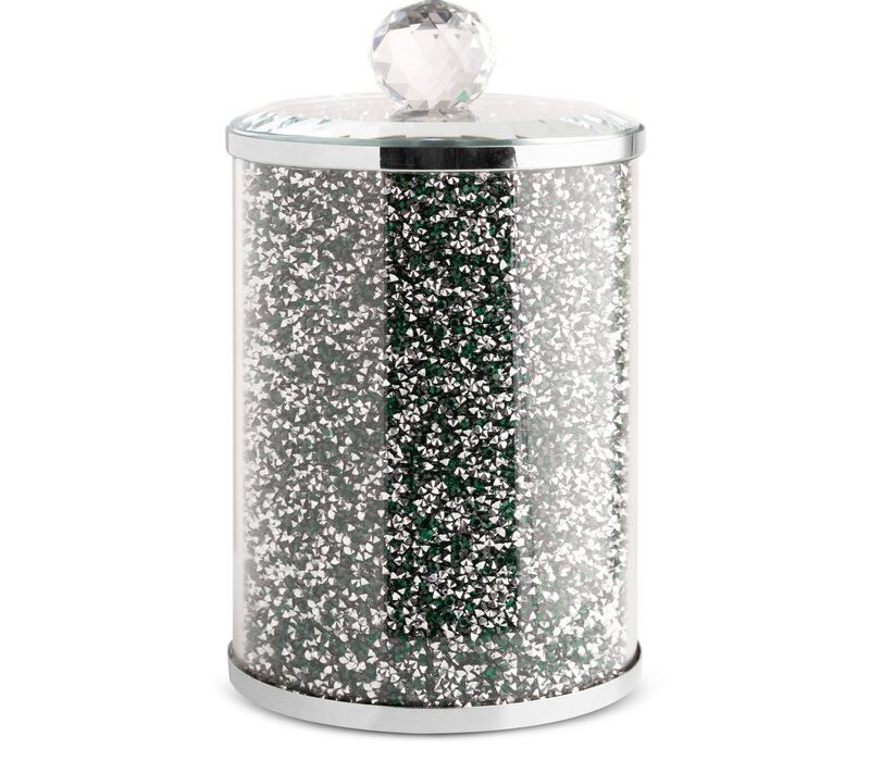 Wazon ceramiczny zielony fi 10 x 17 cm – na susze i kwiaty