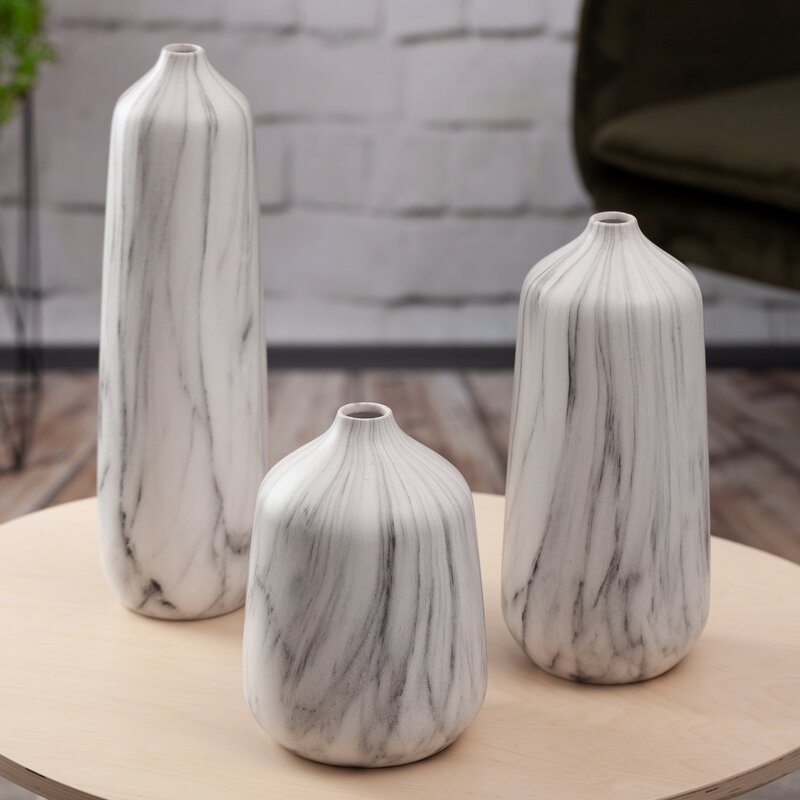 Wazon ceramiczny Mija kremowy 17 x 23 cm – na susze i kwiaty
