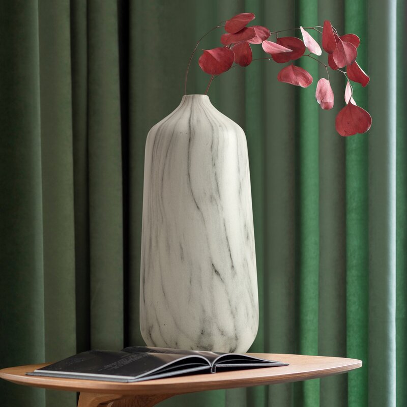 Wazon ceramiczny Mija (02) kremowy 15 X 33 cm – na suszone kwiaty