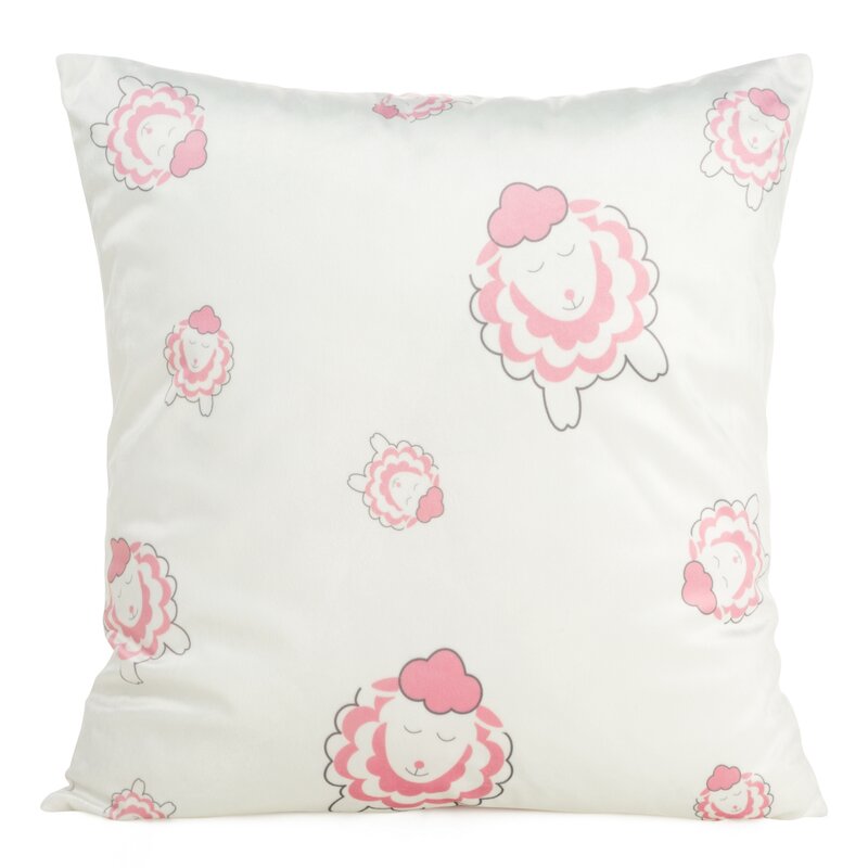Poszewka Design91 biała 45 x 45 cm – miękka welwetowa