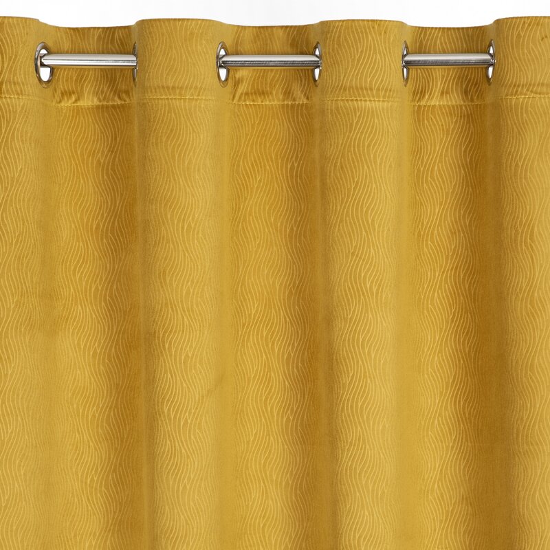 Zasłona gotowa LILI miodowa 140 x 250 cm – ciepło i przytulność
