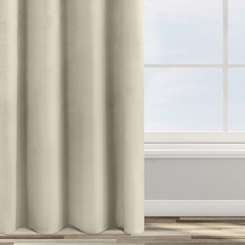 Zasłona gotowa D91 beżowa 140 x 250 cm – tworzy półmrok