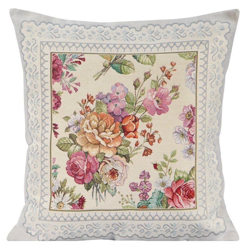 Poszewka gobelinowa GOB/CHP/1175 jasnoszara 45x45 cm – doda uroku wnętrzu