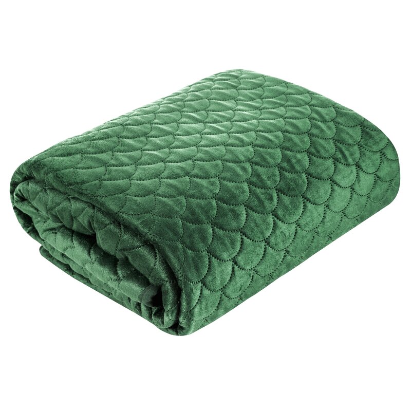 Narzuta Velvet Ariel ciemnozielona 230 x 260 cm – doda szyku sypialni