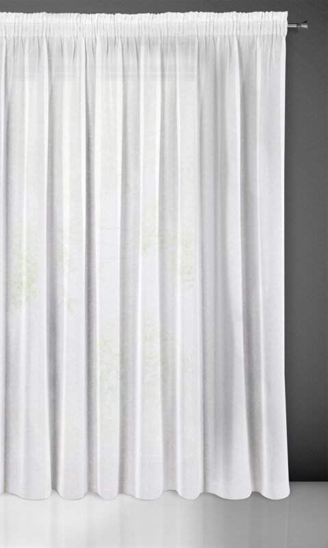 Firana gotowa Angela biała 350 X 250 cm – filtruje światło