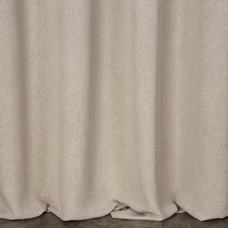Zasłona gotowa beżowa 140 x 250 cm – zaciemniająca i trwała