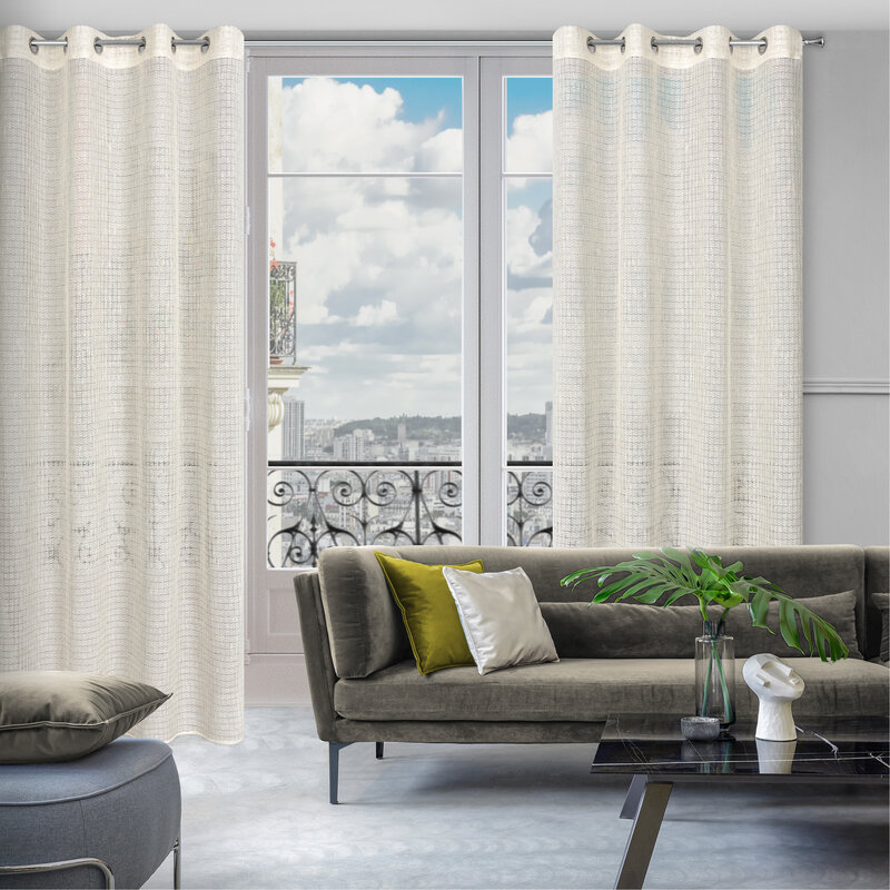 Zasłona gotowa Nadin naturalna 140 X 250 cm – delikatnie filtruje światło