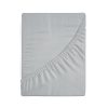 Prześcieradło jersey jasnoszare 90 x 200 x 25 cm – miękkie i wygodne