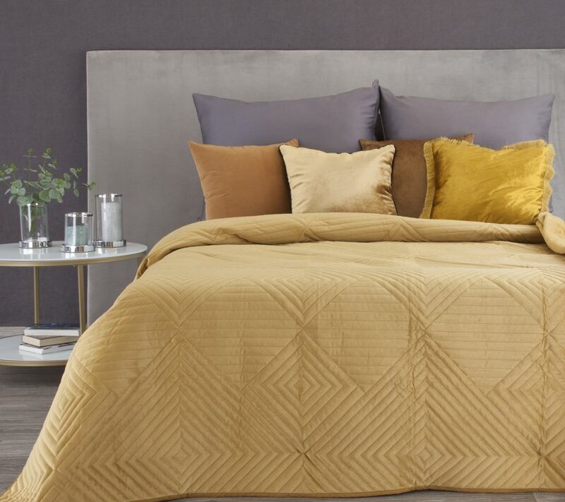 Narzuta Velvet Sofia 2 miodowa 220 x 240 cm – miękka i stylowa