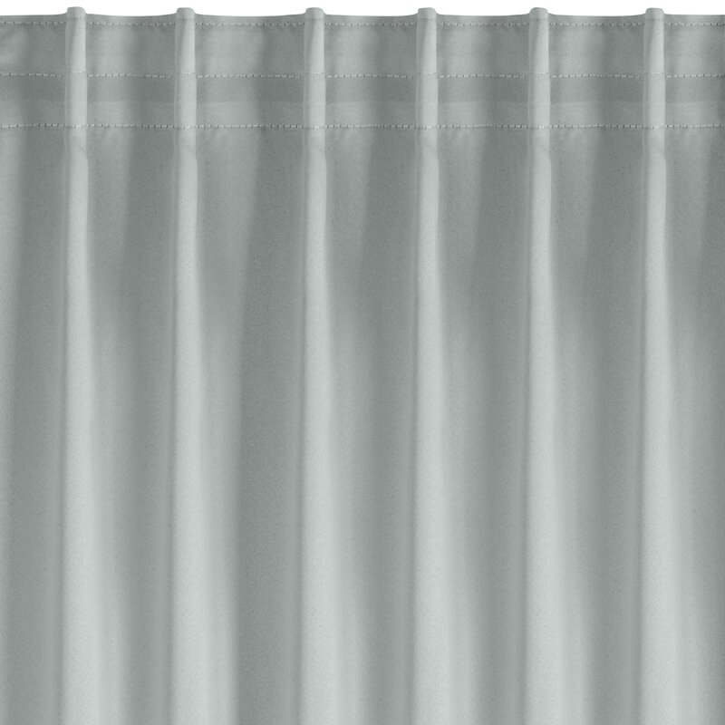 ZASŁONA GOTOWA MILAN NA TAŚMIE 140 X 300 CM SREBRNY