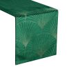 Obrus błyszczący Blink ciemnozielony 35 x 220 cm – dodaje elegancji