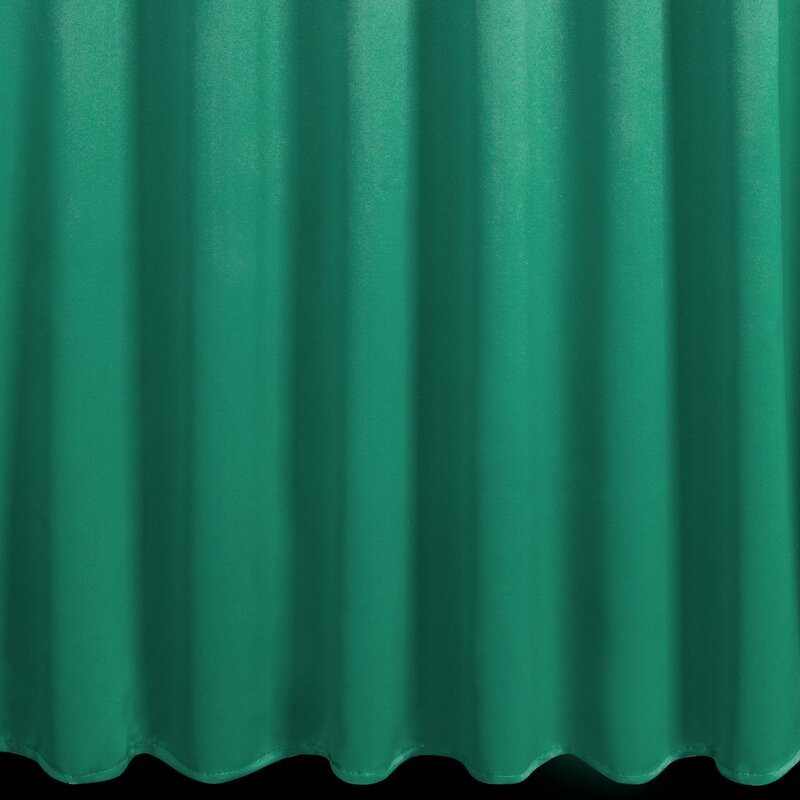 Zasłona gotowa ciemnozielona 140 x 300 cm – zaciemniająca pomieszczenie