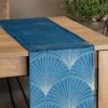 Obrus błyszczący BLINK 14 granatowy 35 x 140 cm – wprowadza blask
