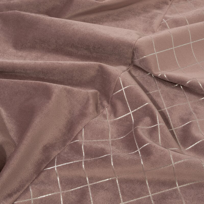Zasłona gotowa Karina 2 pudrowy róż 140 x 250 cm – zaciemnia pomieszczenie