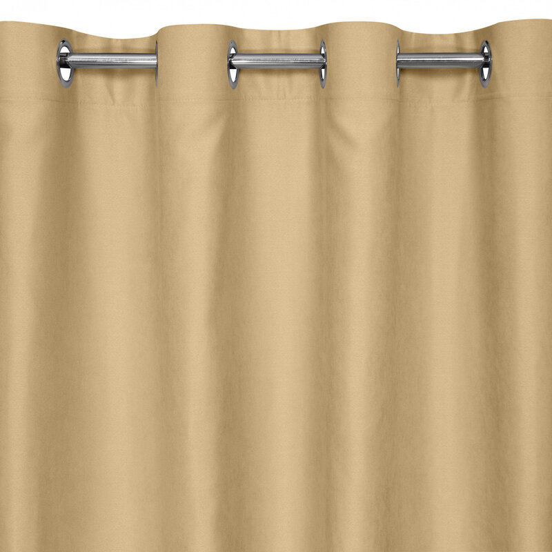 Zasłona gotowa beżowa 140 x 250 cm – rozświetla wnętrze