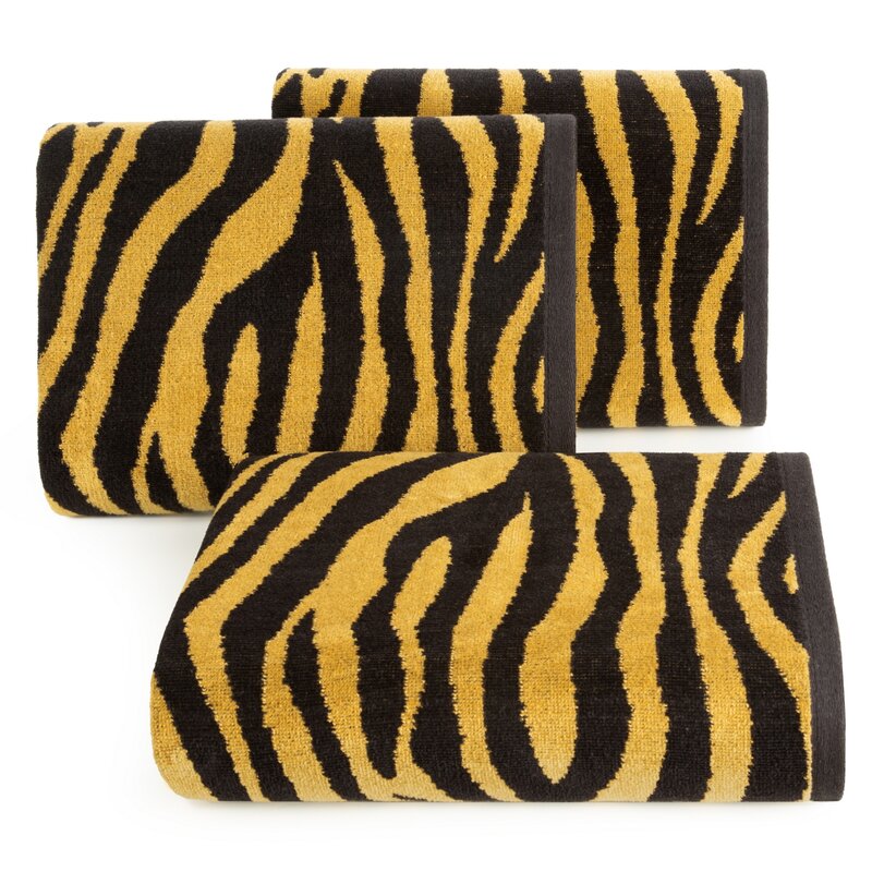 RĘCZNIK ZEBRA 50 X 90 CM CZARNY