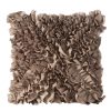 Poszewka microfibra ciemnobeżowa 45 x 45 cm – łatwa w czyszczeniu