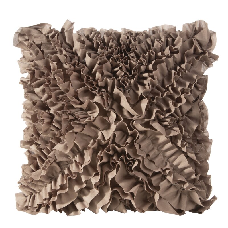 Poszewka microfibra ciemnobeżowa 45 x 45 cm – łatwa w czyszczeniu