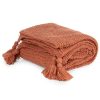 Koc akrylowy ceglasty 130 x 170 cm – natychmiast ociepla