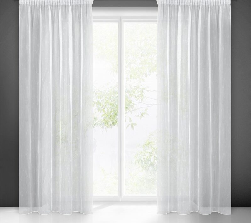Firana gotowa Pilar biała 140 x 270 cm – rozjaśnia wnętrze