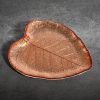 Patera szklana Emma miedziana 24 x 21 x 2 cm – idealna na drobiazgi