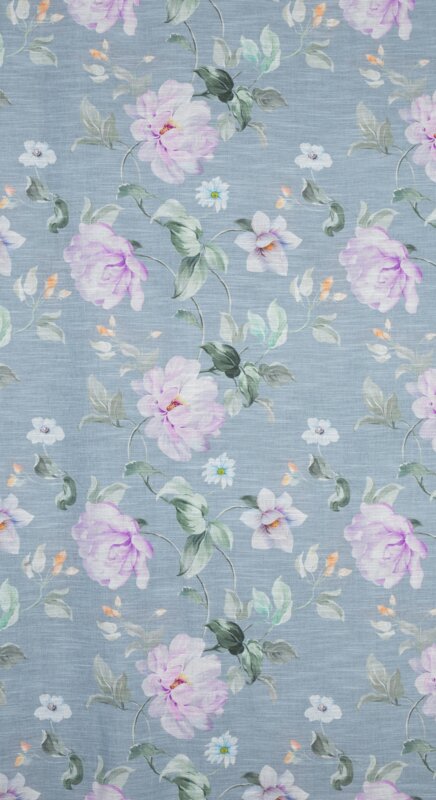 Zasłona gotowa Flora popielata 140 x 250 cm – subtelnie filtruje światło