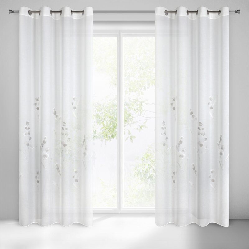 Firana gotowa Isabel biała 140 x 250 cm – rozprasza światło