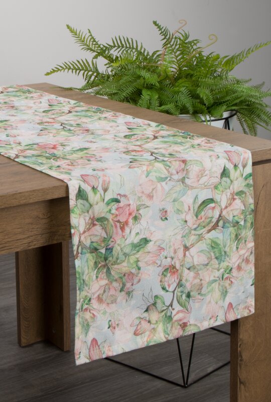 OBRUS FLORE 10 40 X 140 CM ZIELONY