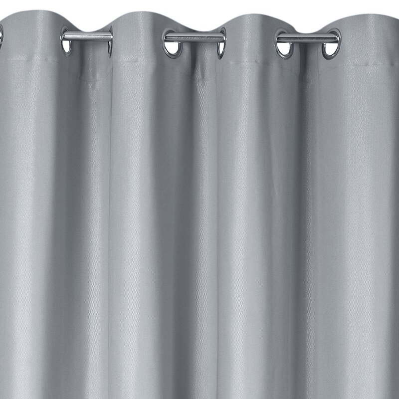Zasłona gotowa ESSME srebrna 140 X 250 CM – nowoczesny blask
