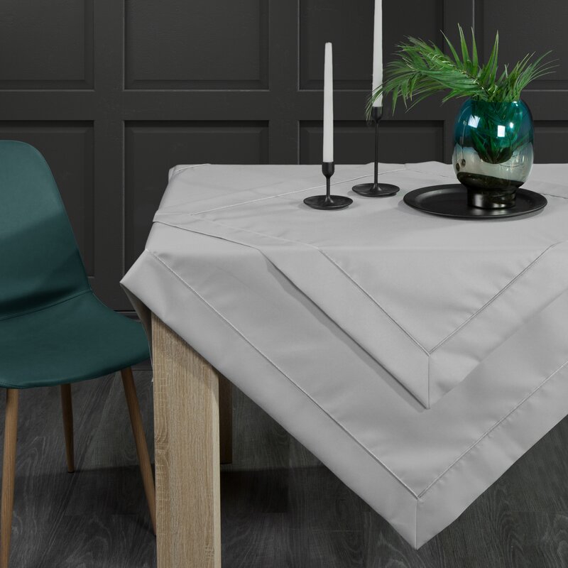 Obrus Madele srebrny 145 x 240 cm – subtelny blask na stół