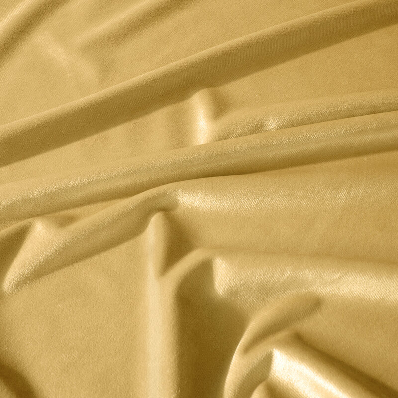 Zasłona gotowa musztardowa 140 x 300 cm – zaciemniająca i stylowa