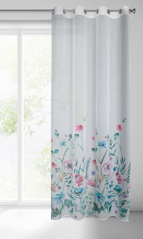 Zasłona gotowa Lilian biała 140 x 250 cm – rozprasza światło