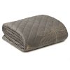 Narzuta velvet LORI srebrna 170 x 210 cm – nada blasku sypialni