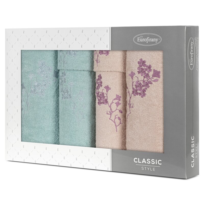 RĘCZNIK BLOSSOM 53 X 37 X 11 CM PUDROWY RÓŻ