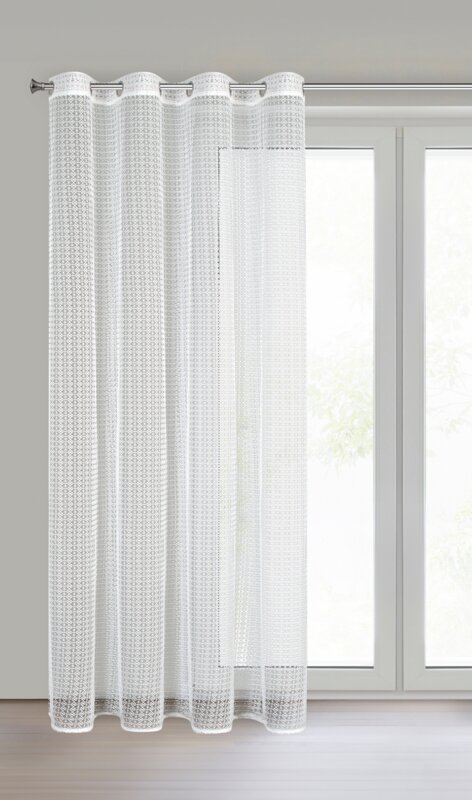 Zasłona gotowa Lara biały 140 x 250 cm – rozjaśnia wnętrze