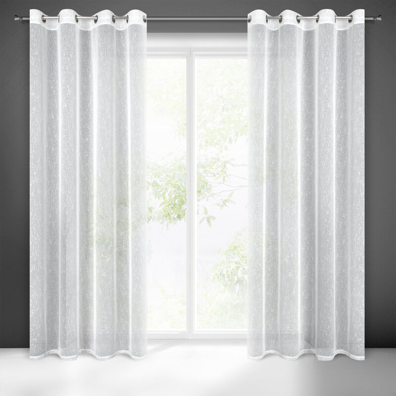 Firana gotowa Kelly biała 140 x 250 cm – rozświetla wnętrze