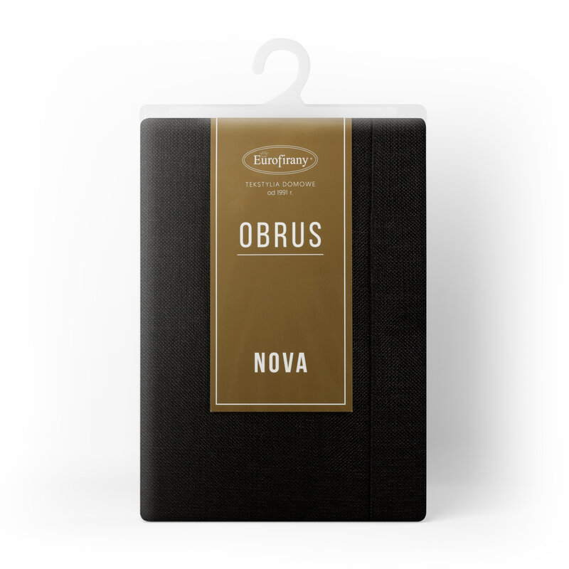 Obrus Stella czarny 140 x 220 cm – idealny na obiad