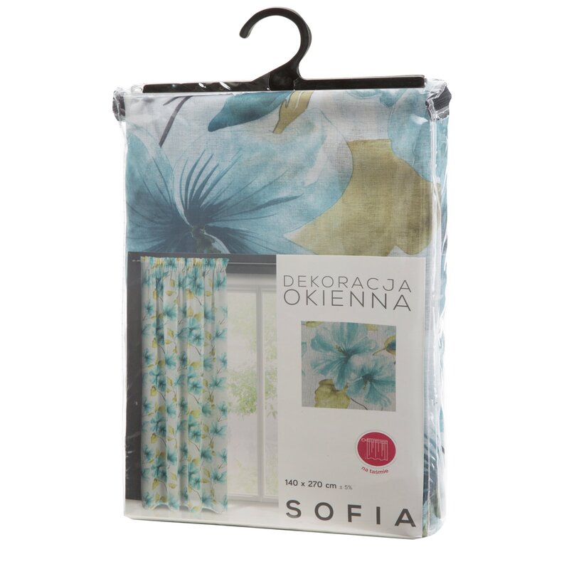 Zasłona gotowa Sofia biała 140 x 270 cm – rozprasza światło