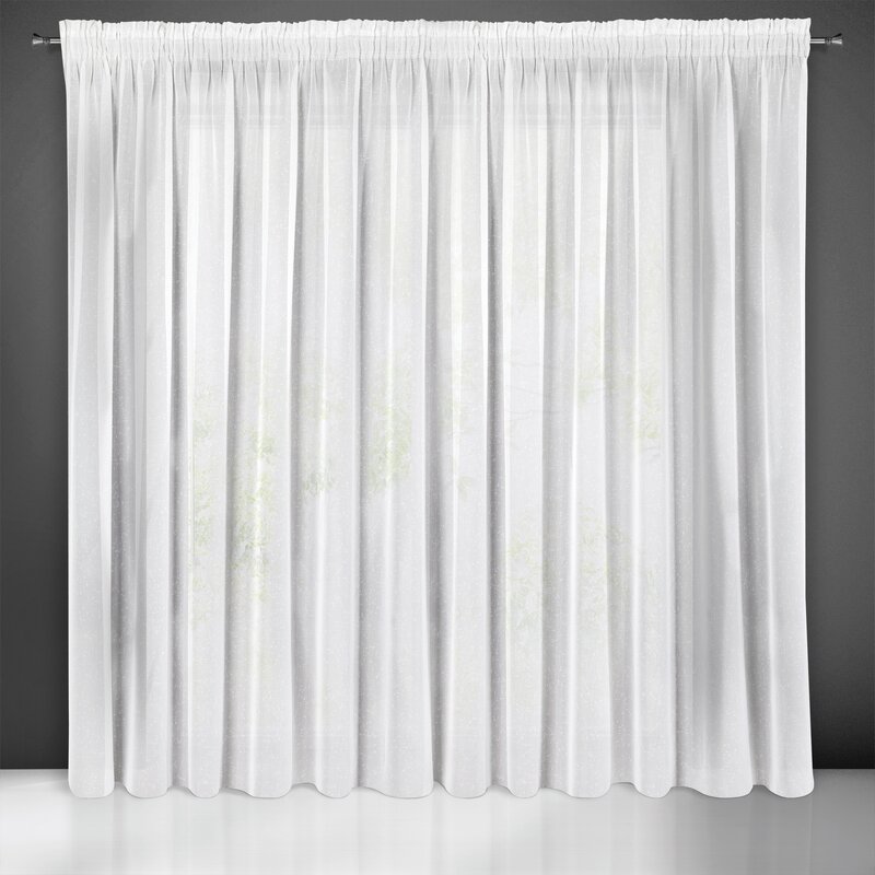 Firana gotowa Angela biała 350 X 250 cm – filtruje światło