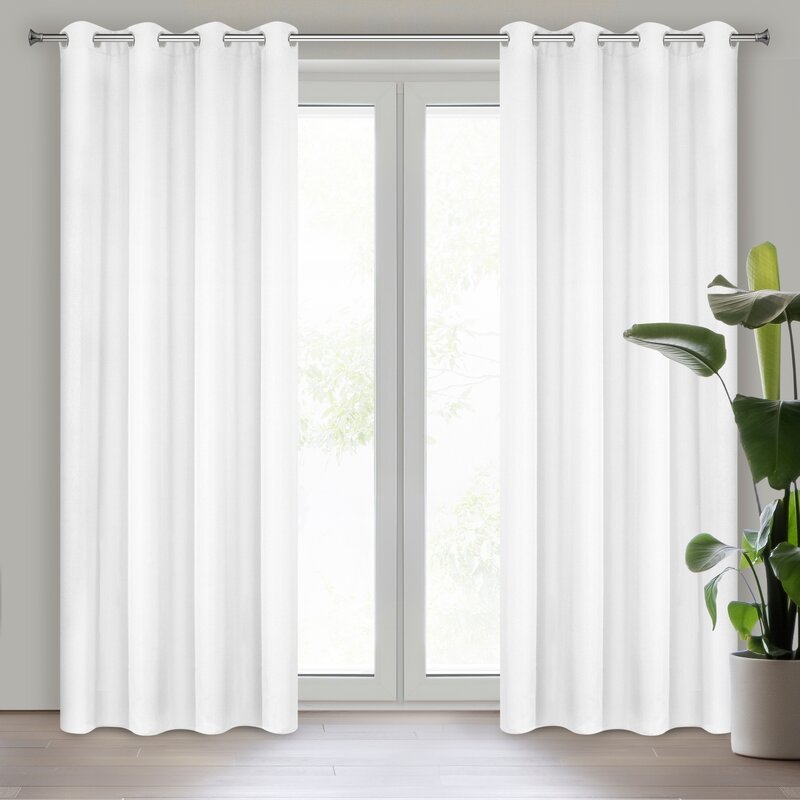 Zasłona gotowa Rita biała 140 x 250 cm – wprowadza świeżość