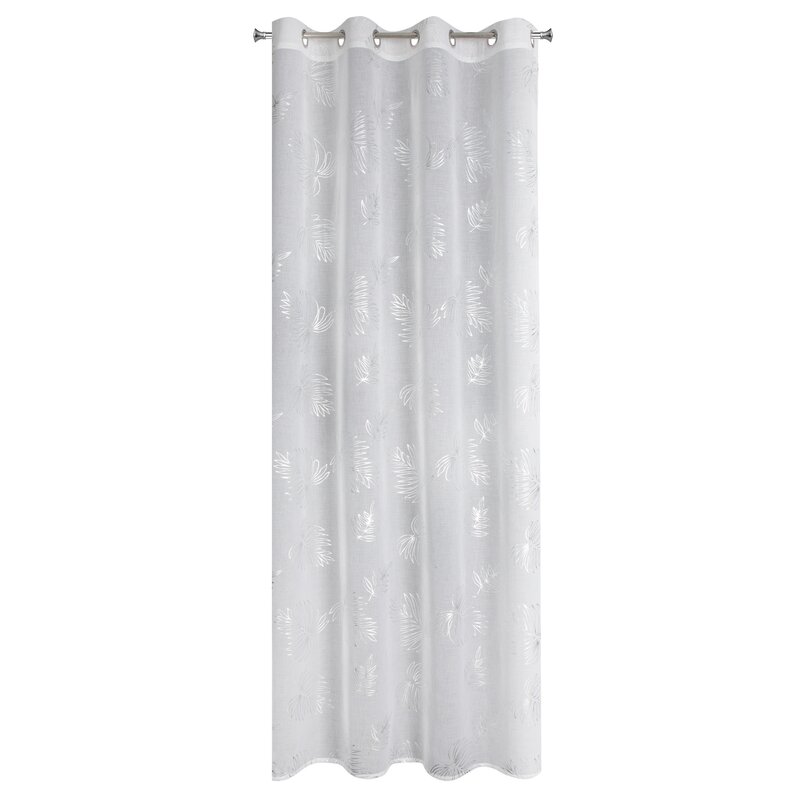 Firana gotowa Capri srebrna 140 X 250 CM – dodaje lekkości i blasku