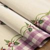Obrus gobelinowy kwiatowy fioletowy 40X100 – wiosenna świeżość
