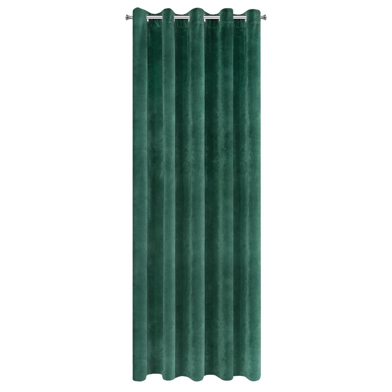 Zasłona gotowa Villa ciemnozielona 140 x 250 cm – zaciemniająca i stylowa