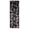 Zasłona gotowa Alani czarna 140 x 270 cm – zaciemniająca welwet