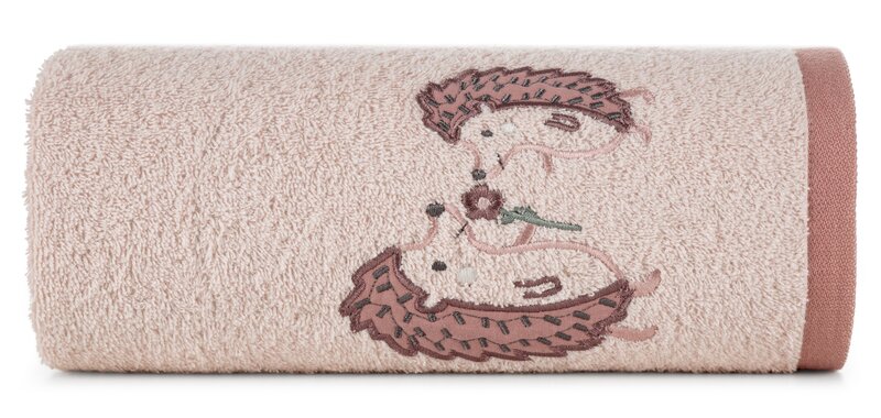 Ręcznik dla dziecka Baby68 różowy 100 x 100 cm – miękki i delikatny