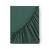 Prześcieradło jersey ciemnozielone 90 x 200 x 25 cm – miękkie i oddychające