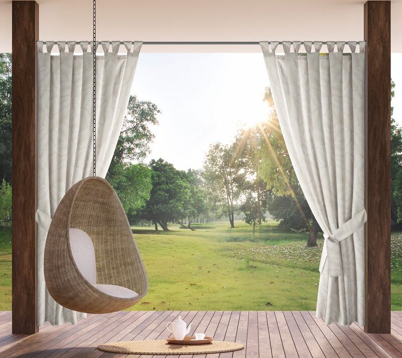 Zasłona gotowa biała 155 x 240 cm – ochrona przed słońcem