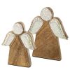 FIGURKA ŚWIATECZNA D29 16 X 2 X 21 CM BRĄZOWY