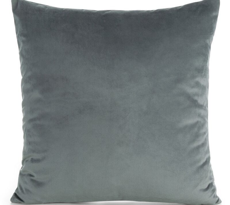 Poszewka velvet Gaja stalowa 45 x 45 cm – wprowadzi luksus
